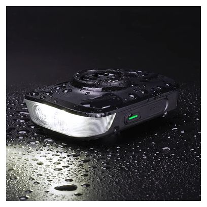 Ravemen FR1500 Black Front Light with Built-in Garmin/Wahoo GPS Mount