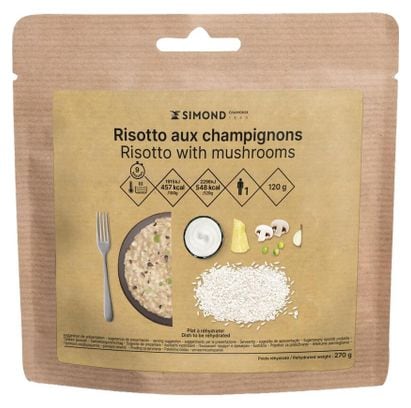 Gefriergetrocknete Mahlzeit Decathlon Nutrition Risotto mit Pilzen - 120g