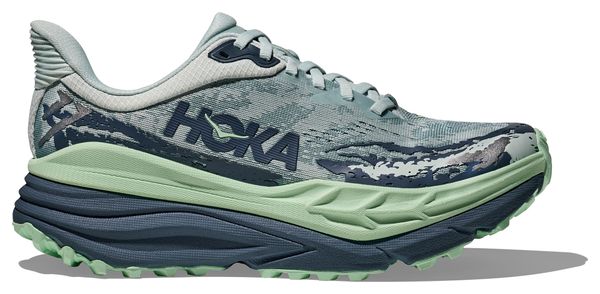 Chaussures Trail Hoka Stinson 7 Bleu/Vert Femme