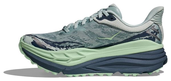 Chaussures Trail Hoka Stinson 7 Bleu/Vert Femme