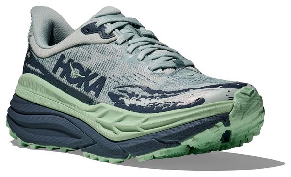 Zapatillas Hoka Stinson 7 Trail Mujer Azul/Verde