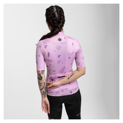 Maillot vélo manches courtes femme Cyclisme M2 Bloomer Lavande