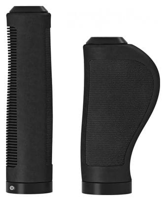 Pair of Brooks Rubber Ergonomic Grips 100/130mm Black