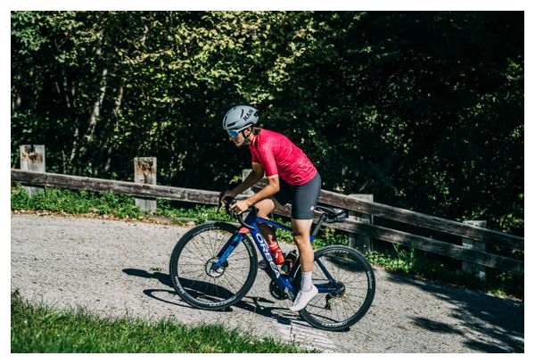 Maillot Castelli Pezzi de manga corta para mujer Rojo