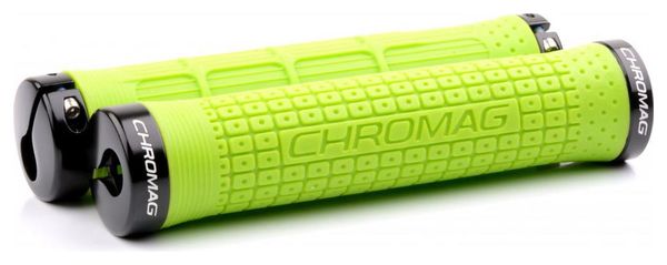 Chromag Lock-On Grips embrague 146 mm apretado verde