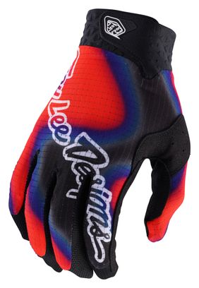 Troy Lee Designs Air Lucid Black/Red Kids Long Gloves