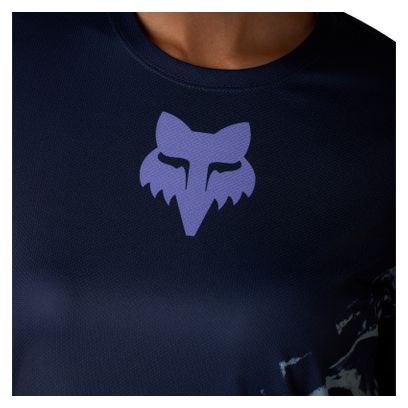 Fox Ranger Image Print Blue Women's Short Sleeve Jersey