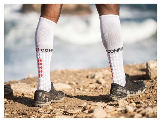 Socken Compressport Full Socks Run White