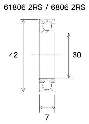 Roulement de pédalier B3 - Blackbearing -PF30