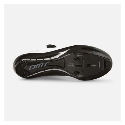Chaussures Cyclisme Route DMT KR1 Blanches, Compatibles Cales 3 Trous, Dial, Carbone