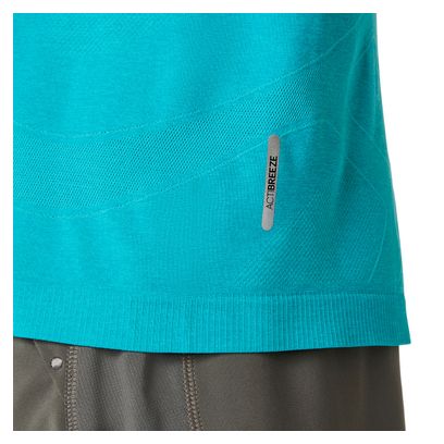 Men's Asics Road Seamless Blue Running T-Shirt
