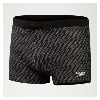 Speedo Valmilton Lines Swimsuit Black / Grey