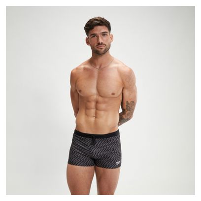 Speedo Valmilton Lines Zwempak Zwart / Grijs