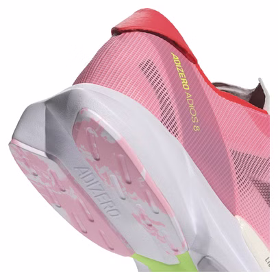 Chaussures Running adidas Adizero Adios 8 Rose/Rouge Femme
