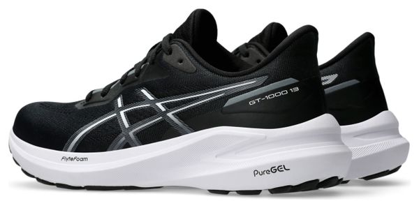 Chaussures Running Asics GT-1000 13 Noir/Blanc Femme