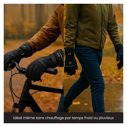R2B Gants chauffants rechargeables - étanches - gants à écran tactile Hommes et femmes.
