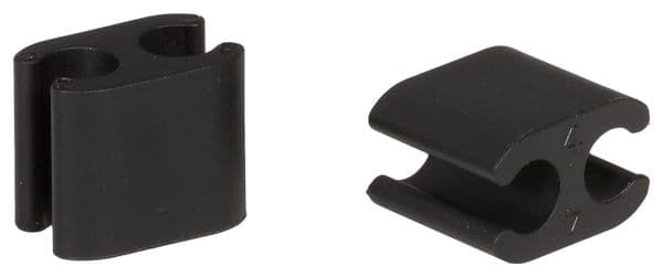 Schachtel mit 10 Clips Duo Elvedes Schwarz 4,1 mm und 5,0 mm