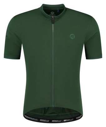 Maillot Manches Courtes Rogelli Essential Vert Homme