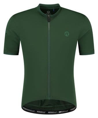 Maillot Manches Courtes Rogelli Essential Vert Homme