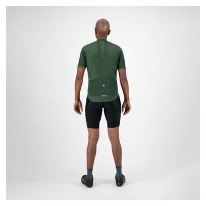 Maillot Manches Courtes Rogelli Essential Vert Homme