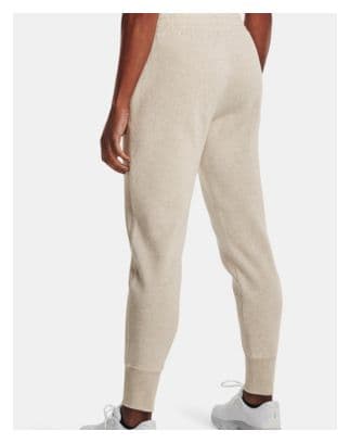 Under Armour Rival Fleece Beige Joggingbroek Dames XS