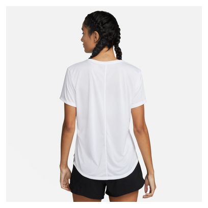 Camiseta de manga corta Nike Dri-Fit Swoosh Mujer Blanco