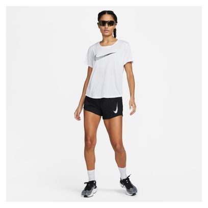 Camiseta de manga corta Nike Dri-Fit Swoosh Mujer Blanco