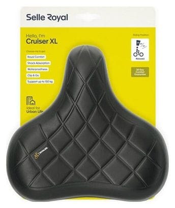 Selle Royal Selle vélo Cruiser Relaxed XL noir