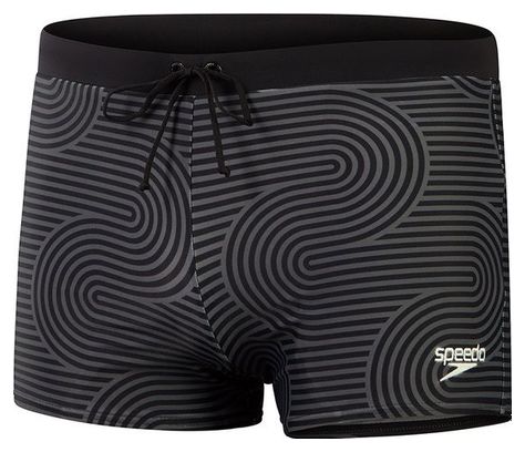 Speedo Valmilton Waves Badpak Zwart / Grijs