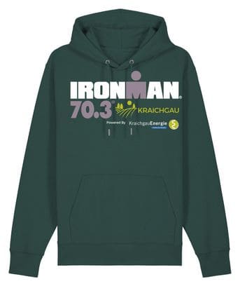 Felpa con cappuccio Ironman 70.3 Kraichgau verde