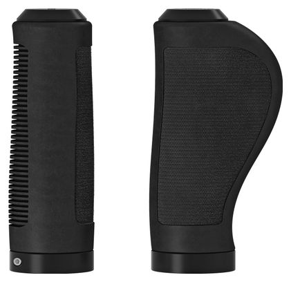 Pair of Brooks Rubber Ergonomic Grips 100/100 mm Black
