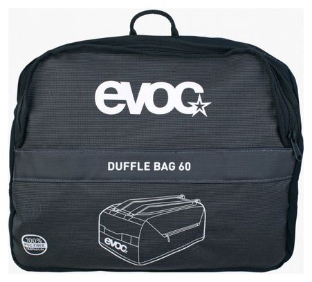 Sporttas EVOC Duffle Bag 60 carbon Grijs Zwart