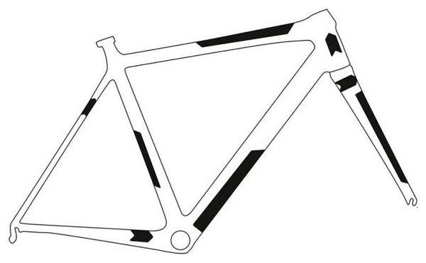 All Mountain Style Extra Gravel/Road Frame Protection Kit White Sterrato