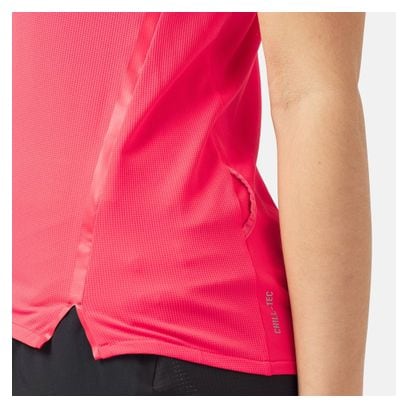 Women's 1/2 zip Odlo Axalp Trail Short Sleeve Jersey Pink