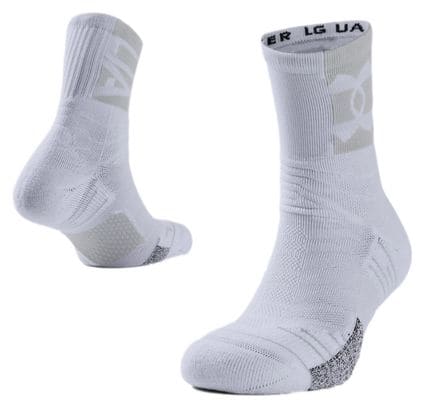 Chaussettes Under Armour Playmaker Mid Blanc Unisex 42.5-47