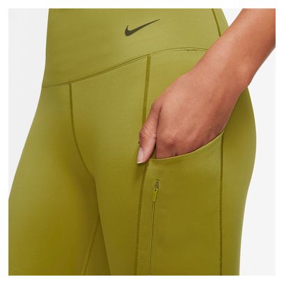 Mallas 3/4 Nike Dri-Fit Go Verde, Mujer