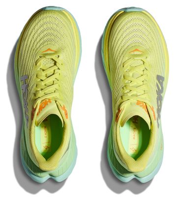 Chaussures de Running Hoka Femme Mach 5 Jaune Vert