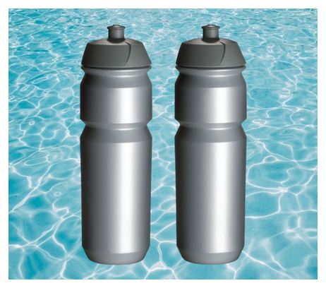 2x Bidons 750 ml - Argent