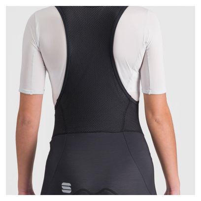 Culotte largo con tirantes Sportful Fiandre NoRain para mujer Negro