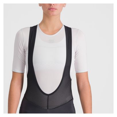 Culotte largo con tirantes Sportful Fiandre NoRain para mujer Negro