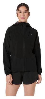 Giacca impermeabile Asics Metarun Legend nera da donna