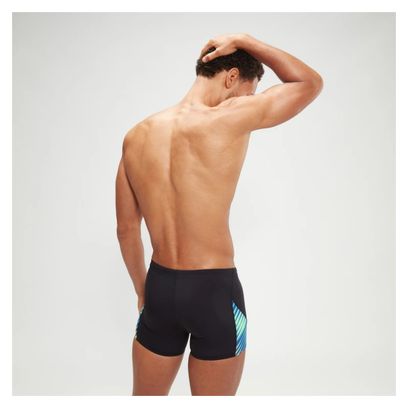 Speedo Allover Digital Zwempak Zwart / Blauw