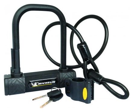 Michelin U Lock U 147 + 1m Cable Black