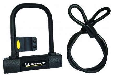 Michelin U Lock U 147 + 1m Cable Black