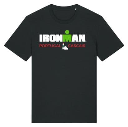 Camiseta de manga corta Ironman Portugal-Cascais Negra para hombre
