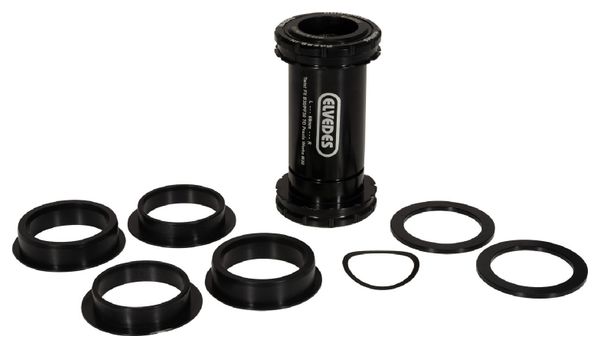 Elvedes Twist Fit BB30 / PF30 Bottom Bracket for Praxis Black