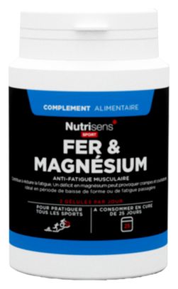 NUTRISENS Complément alimentaire FER & MAGNESIUM 50 gélules