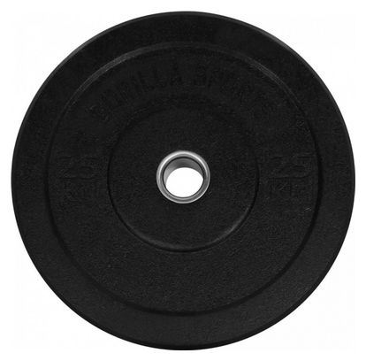 Poids disques olympiques Hi Temp avec absorbeur de chocs - Noir - De 2 5 kg à 25 kg - Poids : 50 KG (2 x 25 KG)