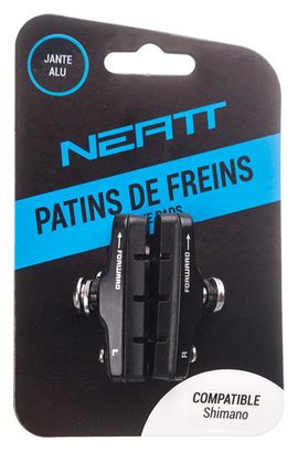 2 Neatt Brake Pads for Shimano (Aluminum Rims)