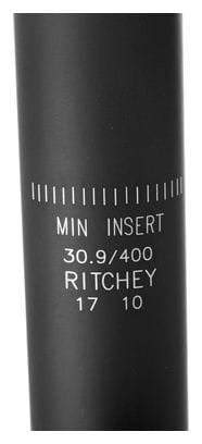 Tige de selle Ritchey WCS 1-Bolt Aluminium Recul 0mm Noir Mat